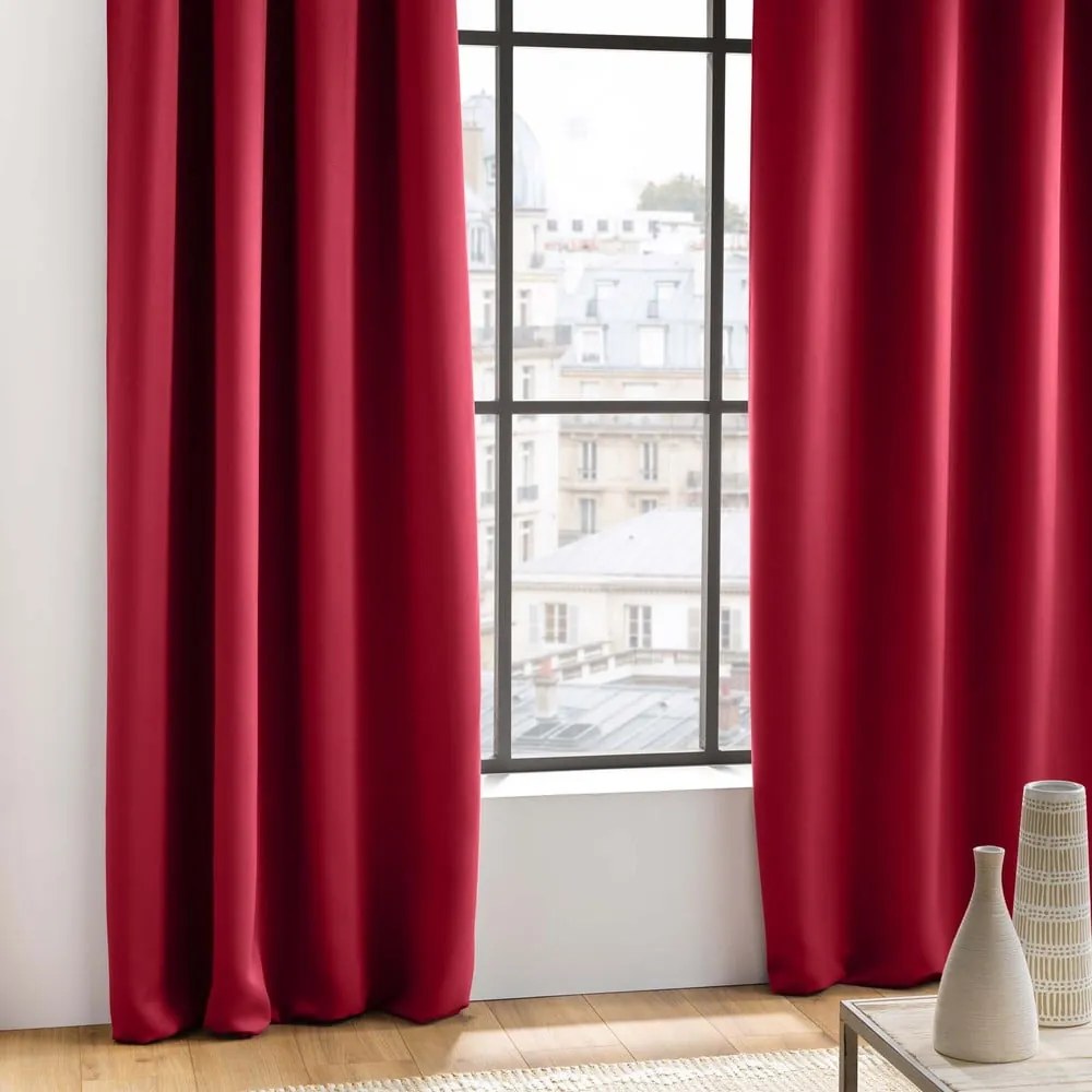 Tenda oscurante rossa 135x240 cm Occult - douceur d'intérieur