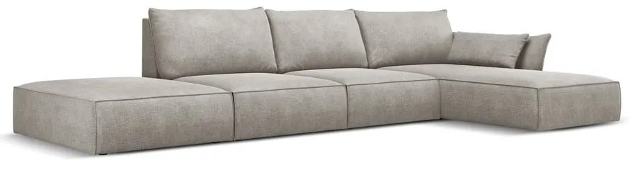 Divano angolare grigio chiaro (angolo destro) Vanda - Mazzini Sofas