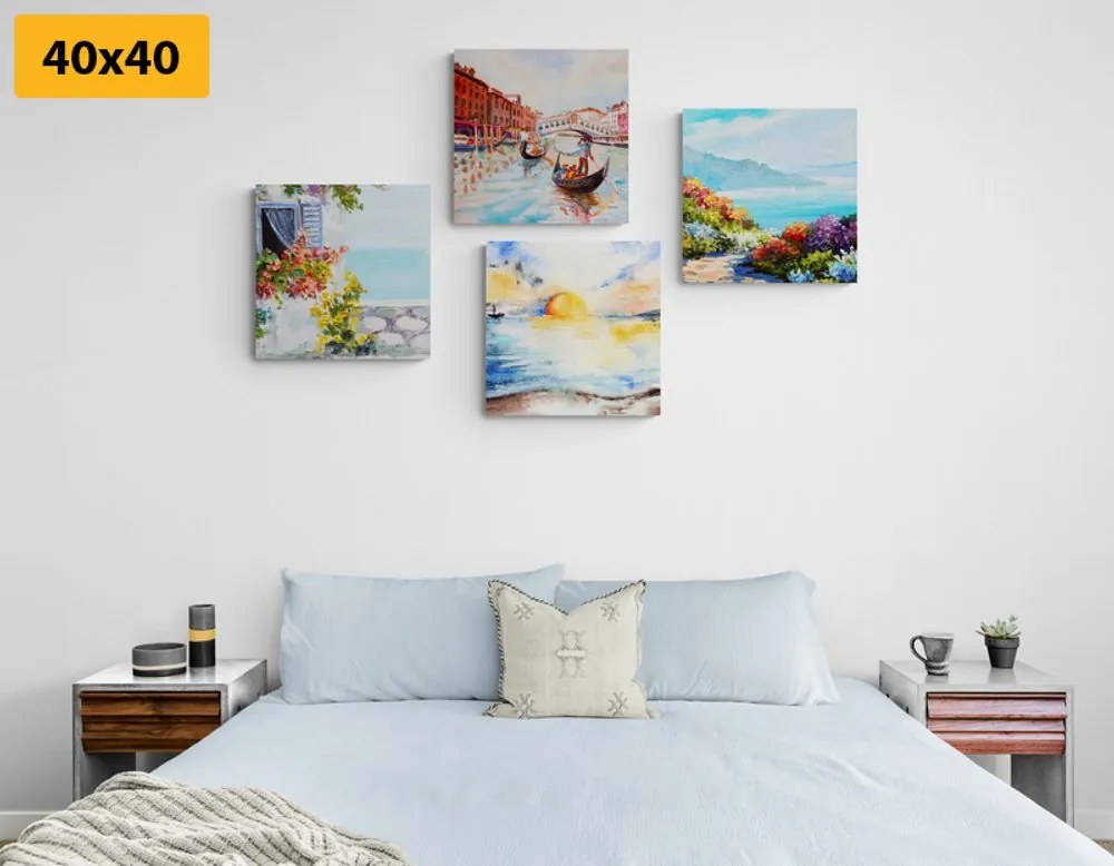 Set di quadri – Paesaggio dipinto