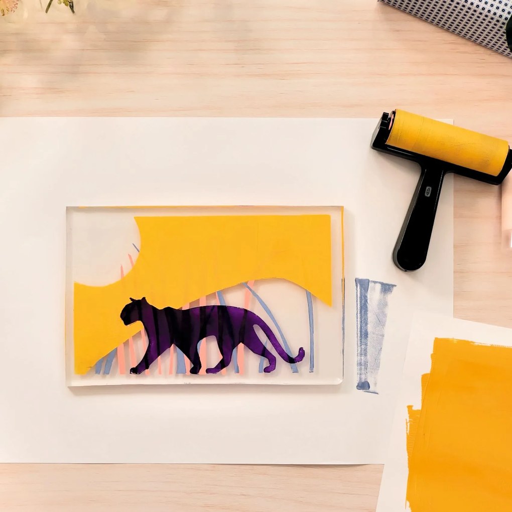 Atelier 47 - Stampa a gel per adolescenti e adulti - Pantera