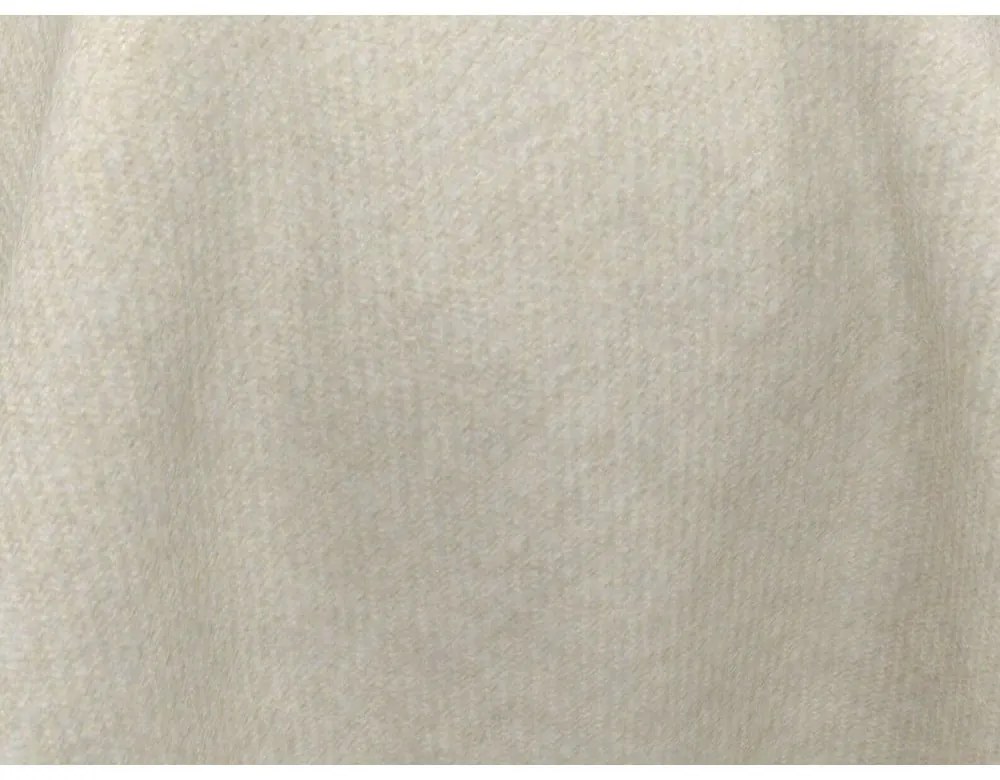 Sedia da pranzo color crema in imbottito Kanoa – Makamii