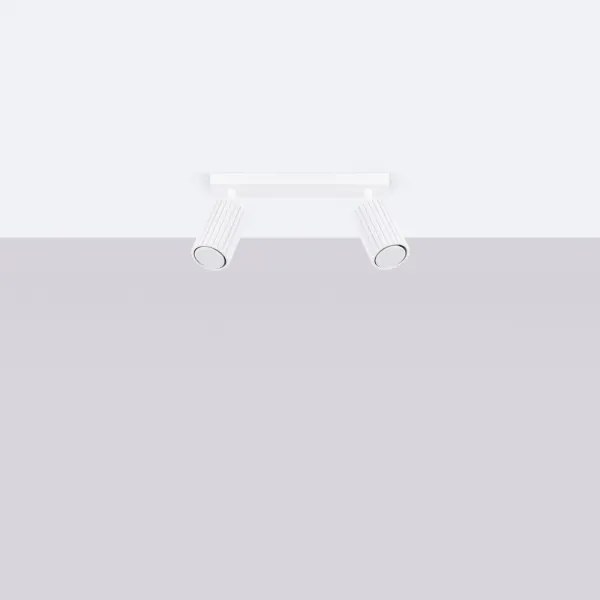 Sollux SL.1542 - Faretto KARBON 2xGU10/10W/230V bianco