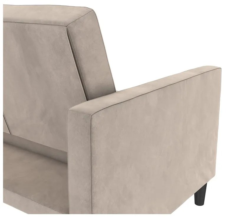 Divano beige in velluto 207 cm Presley - Støraa