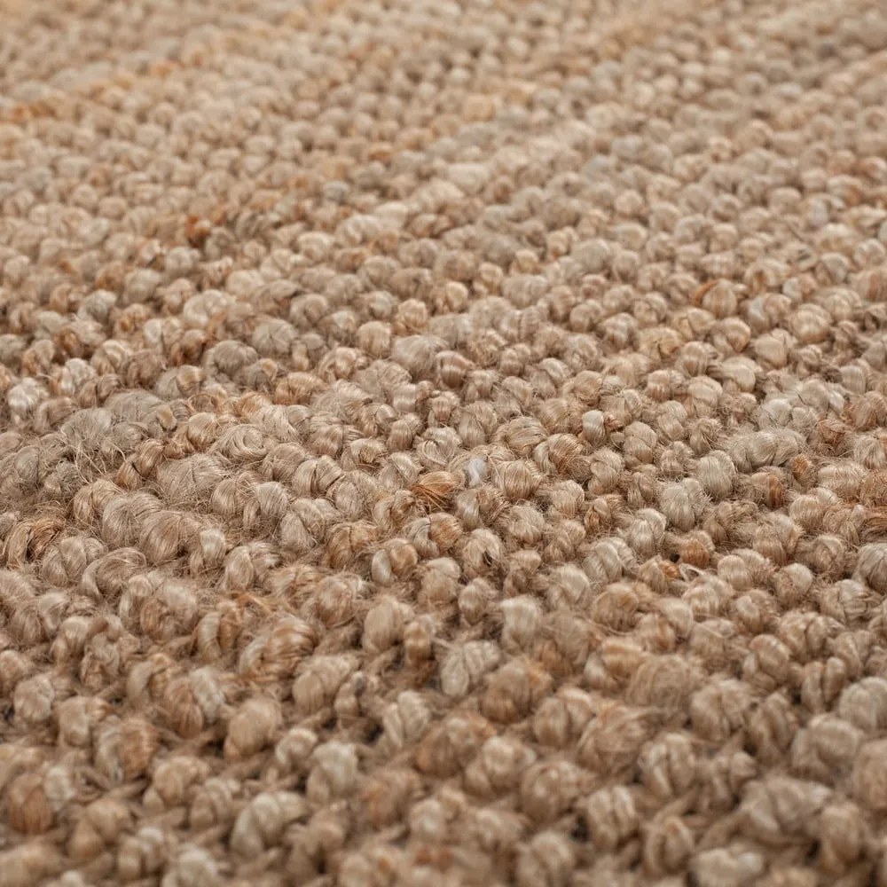 Passatoia di colore naturale in iuta tessuta a mano 60x150 cm Jute Boucle – Flair Rugs