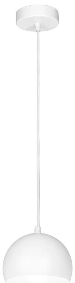 Lampada a sospensione su cavo SOOL 1xE27/15W/230V, Ø 15 cm, bianca