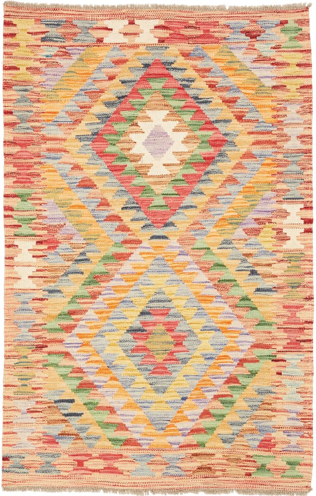 Kilim Tappeto 130x90 (Pakistan) Tessuto A Mano