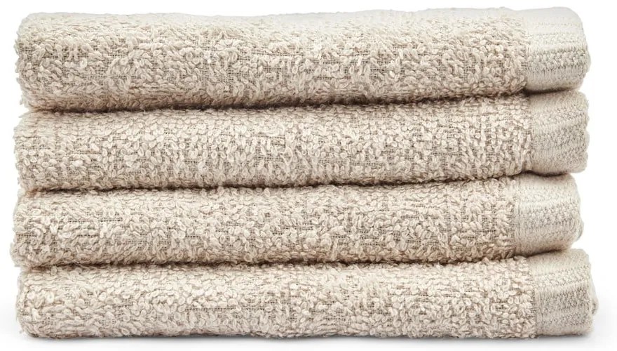 Set di asciugamani con asciugatura rapida beige in cotone 4 pz 30x30 cm Quick Dry – Catherine Lansfield