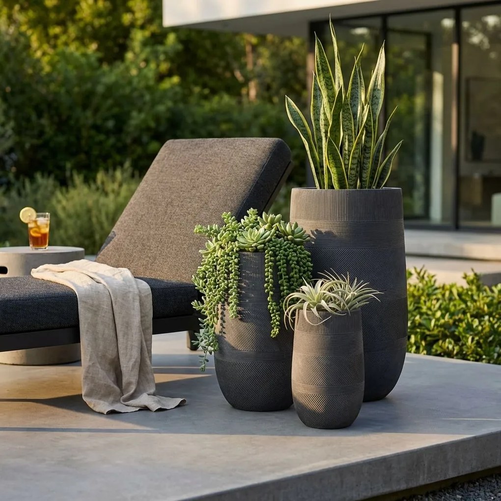 MIGUEL - set di 3 vasi