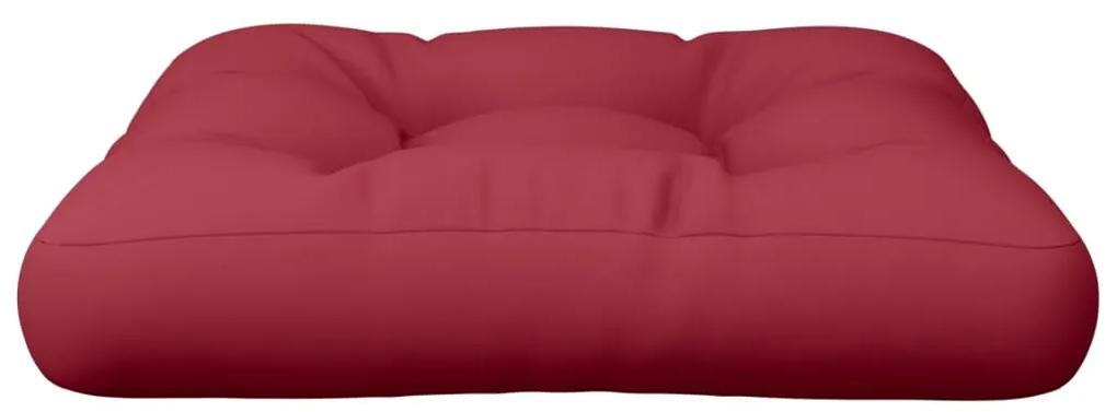 Cuscino per Pallet Rosso 58x58x10 cm in Tessuto