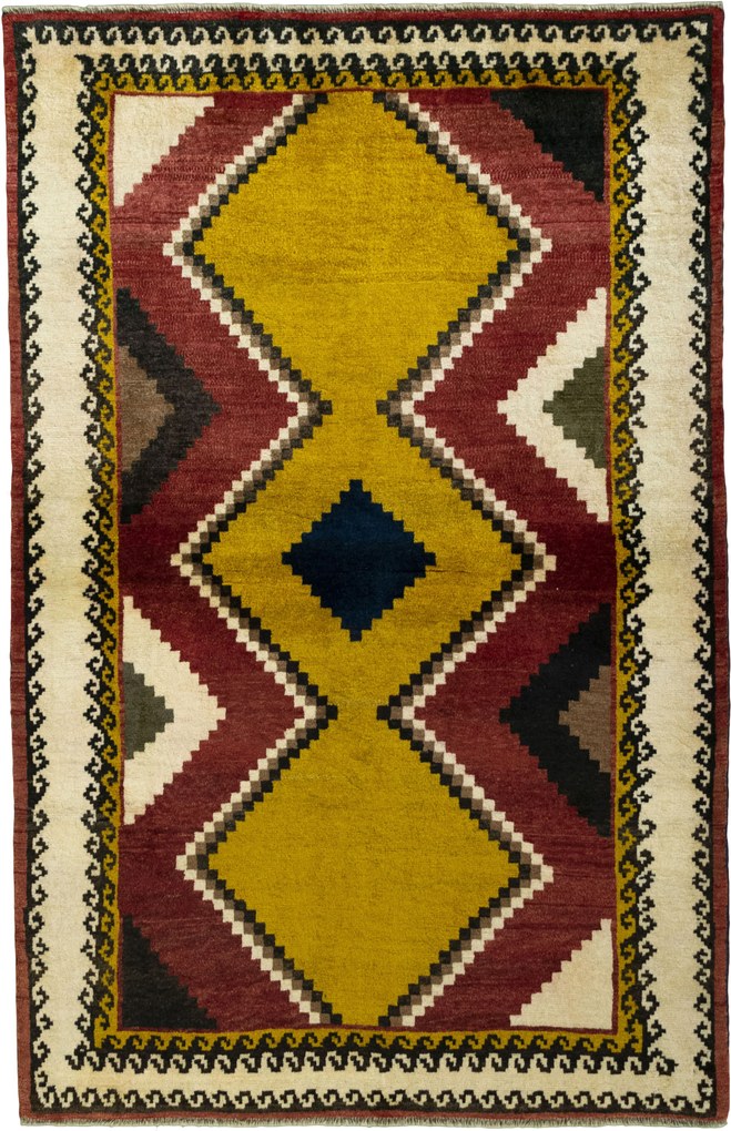 Gabbeh Tappeto 200 x 130 Rosso (Iran) Annodato A Mano