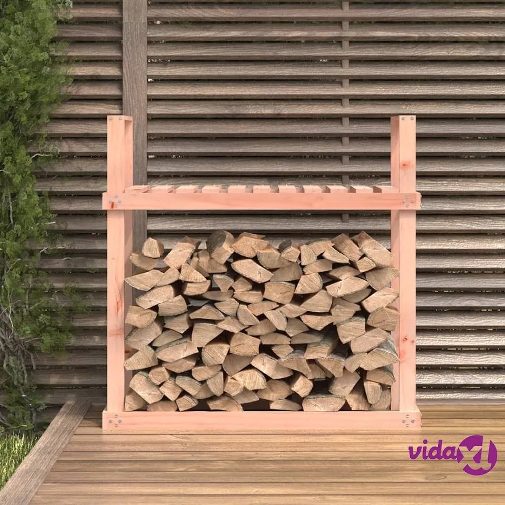 vidaXL Portalegna 110x35x108,5 cm in Legno Massello di Douglas