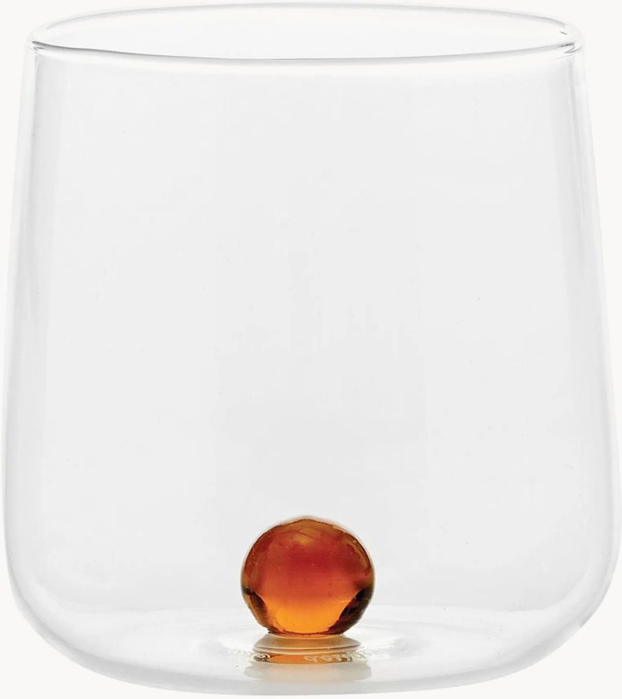 Set di 6 bicchieri in vetro soffiato borosilicato Bilia
