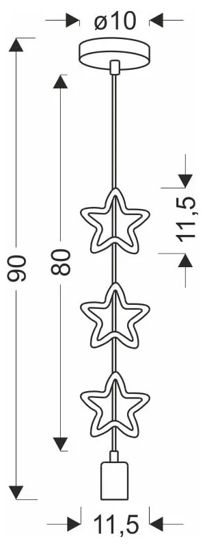 Lampada per bambini con paralume in metallo Single - Candellux Lighting