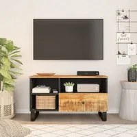 Mobile TV 80x33x46cm Legno Massello Mango e Legno Multistratocod mxl 79999