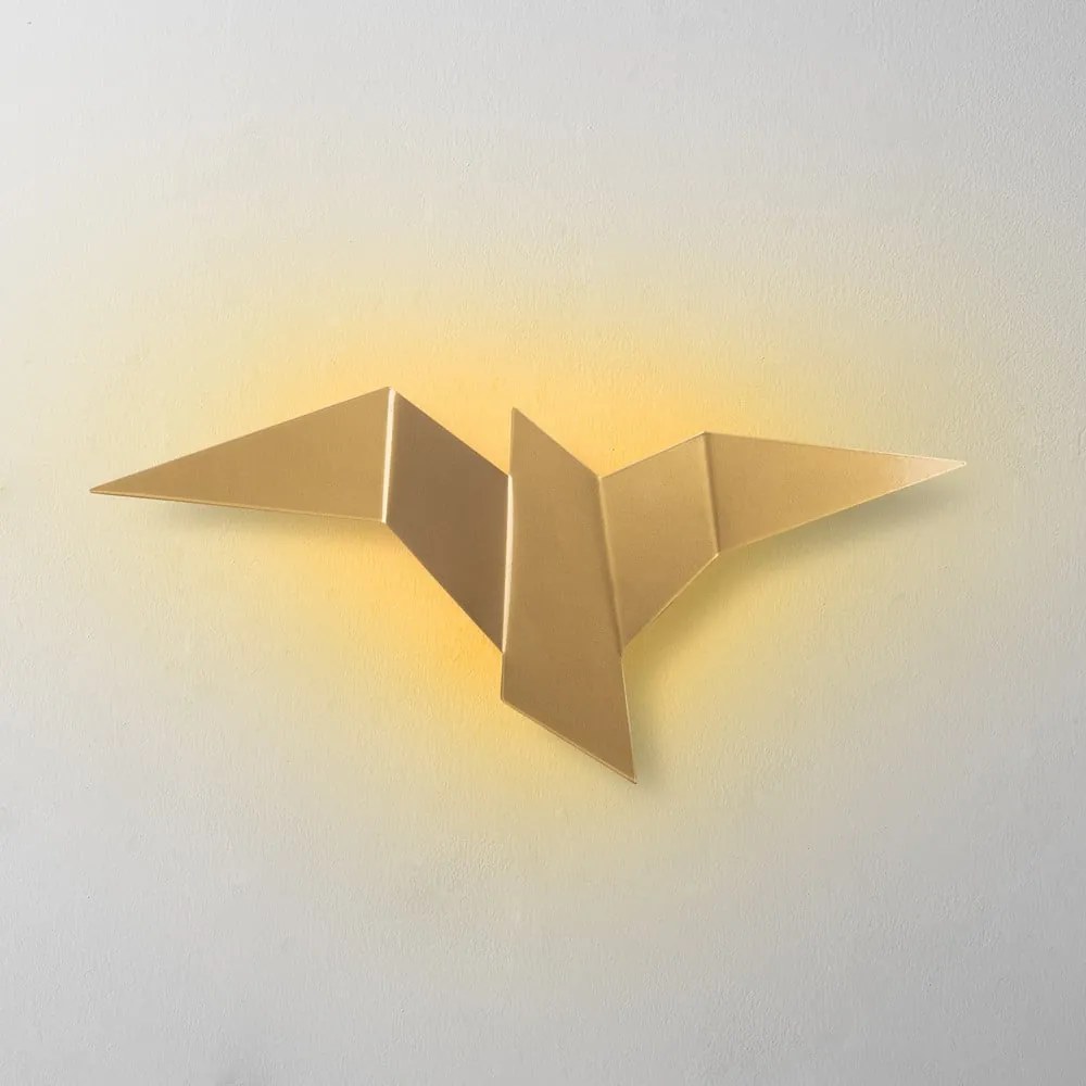 Lampada da parete a LED di colore oro Pacali - Opviq lights