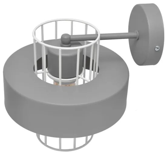 Applique VOLTA 1xE27/15W/230V grigio