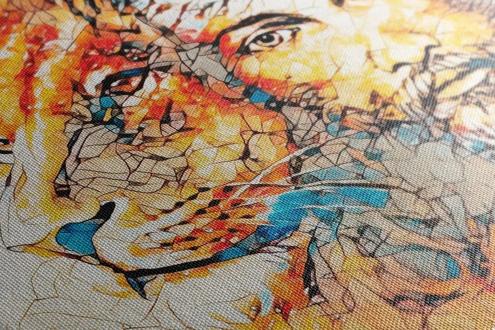 Stampa su tela – Onnipotente con leone