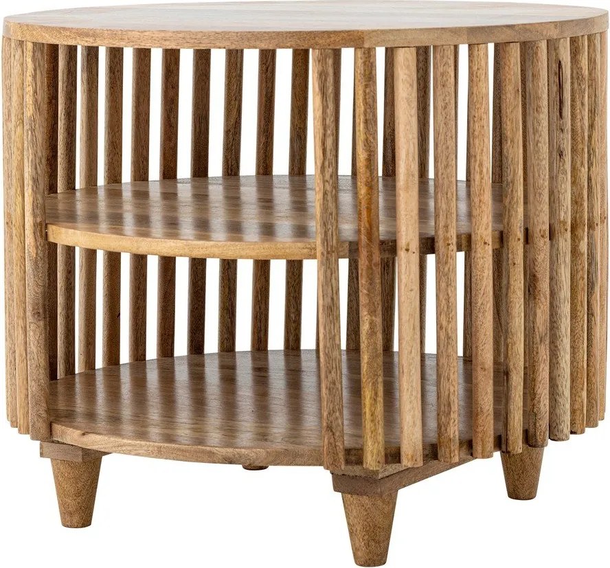 Tavolino da salotto rotondo di colore naturale in mango massiccio ø 60 cm Sali – Bloomingville
