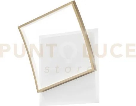 Plafoniera led ayrton quadrata oro 42w 5200lm cct 3000k 4000k 6500k...