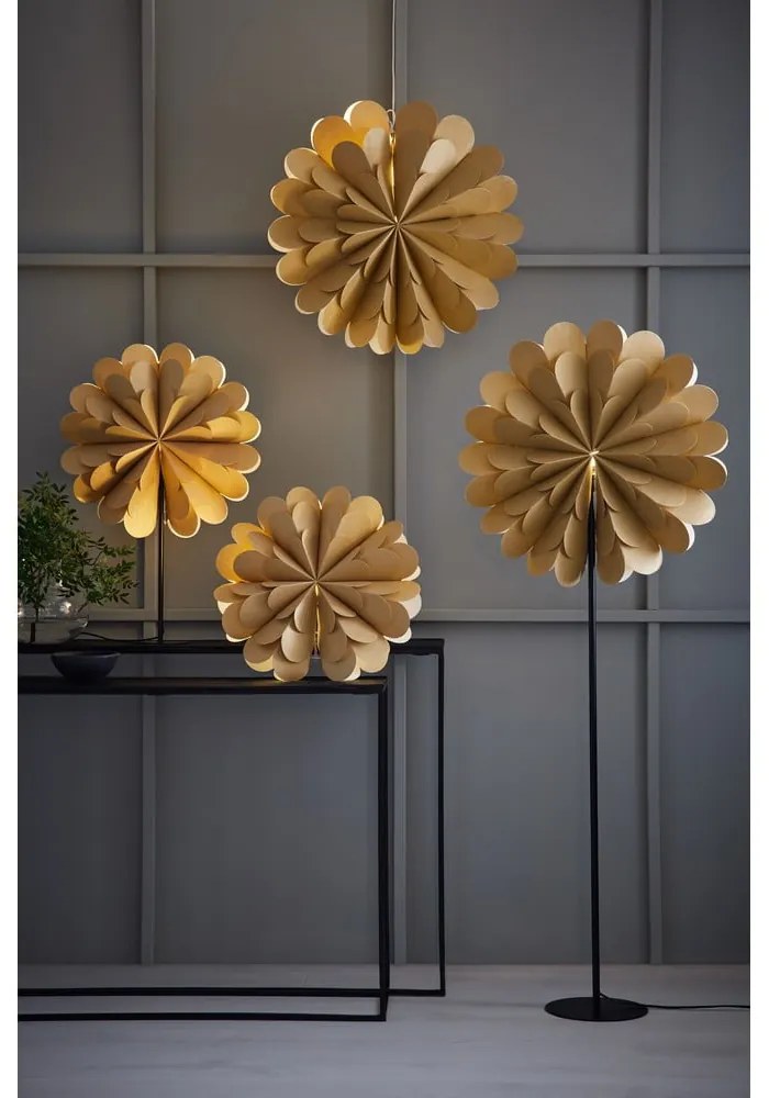 Decorazione luminosa a sospensione con motivo natalizio in oro ø 45 cm Maravilla - Markslöjd