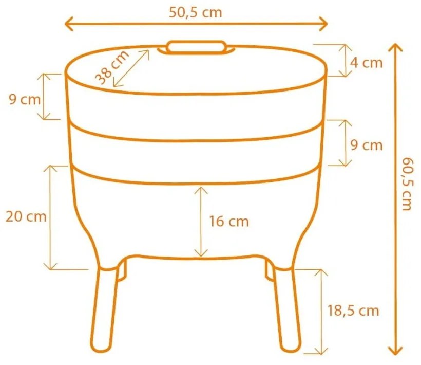 Compostiera verde 21,7 l Urbalive – Plastia