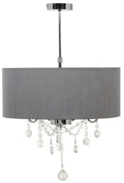 Lampadario 44 x 44 x 65 cm Grigio Metallo Ø 44 cm