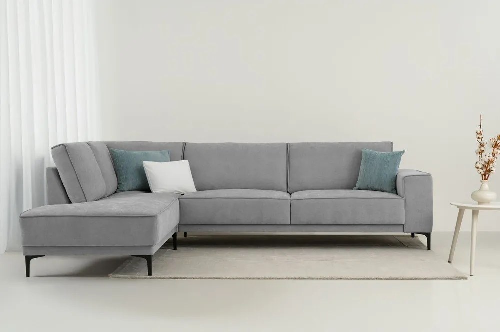 Divano angolare grigio (con penisola a sinistra/a L) Copenhagen – Scandic