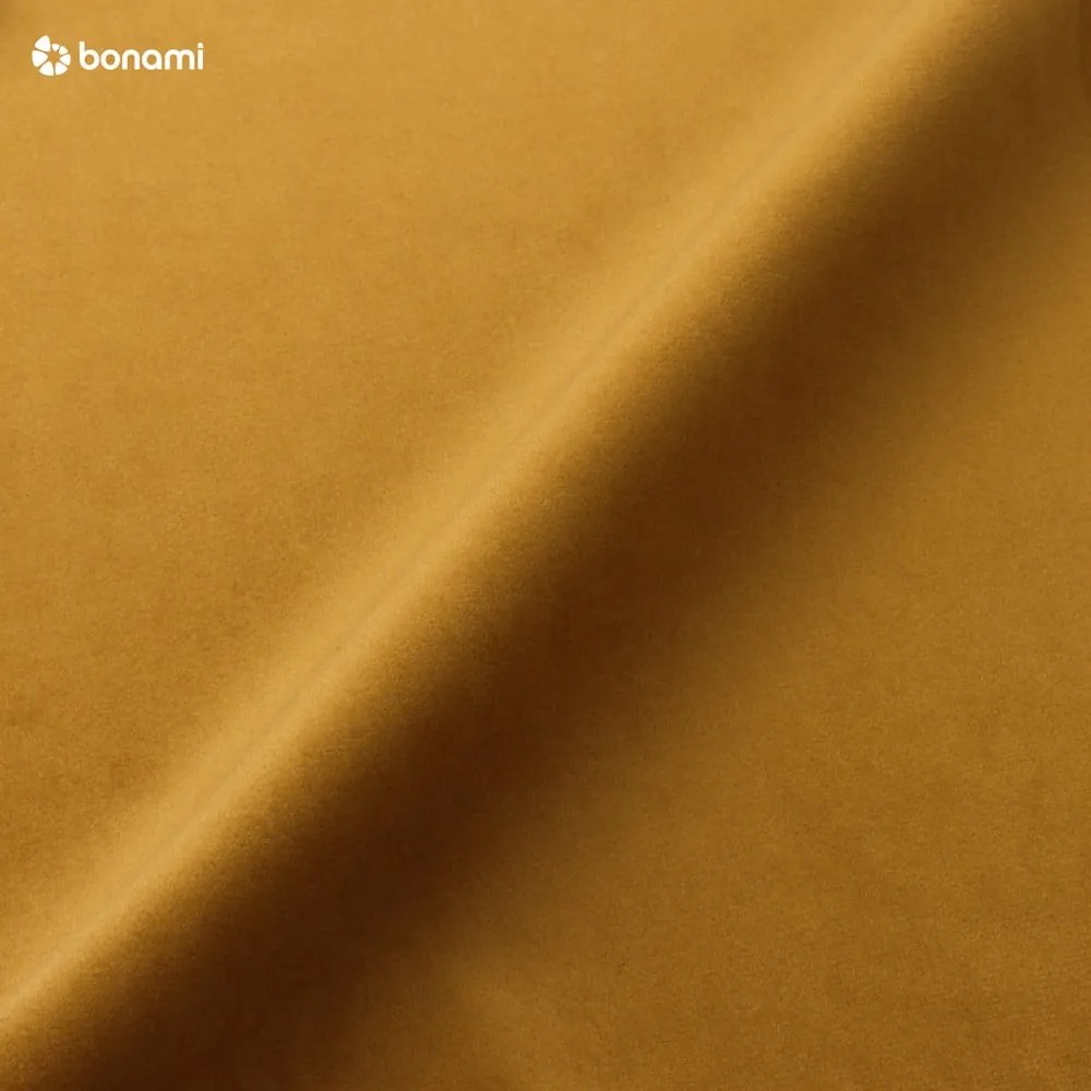 Divano angolare in velluto giallo, angolo destro Bali - Cosmopolitan Design