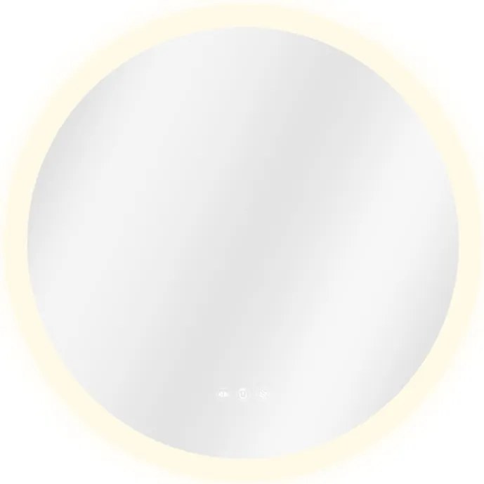 Specchio con illuminazione integrata bagno tondo SENSEA L 60 x H 60 x P 2.9 cm trasparente