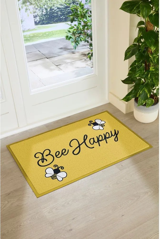 Zerbino in PVC 60x90 cm Bee Happy – Artsy Doormats