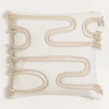 Cuscino Quadrato In Cotone (45x45 Cm) Reni Beige Lino - Sklum