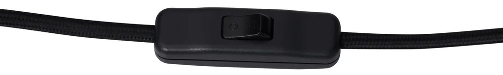 Lampada da Parete di Design Nera con Vetro Opaco a 3 Luci - Verticale