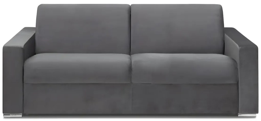 Divano letto 4 posti a ribalta Materasso 160cm Spess. 22cm Memory foam Velluto Antracite - CALITO