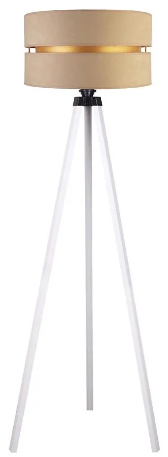 Duolla - Lampada con piedistallo DUO 1xE27/60W/230V diametro 44 cm beige/bianco