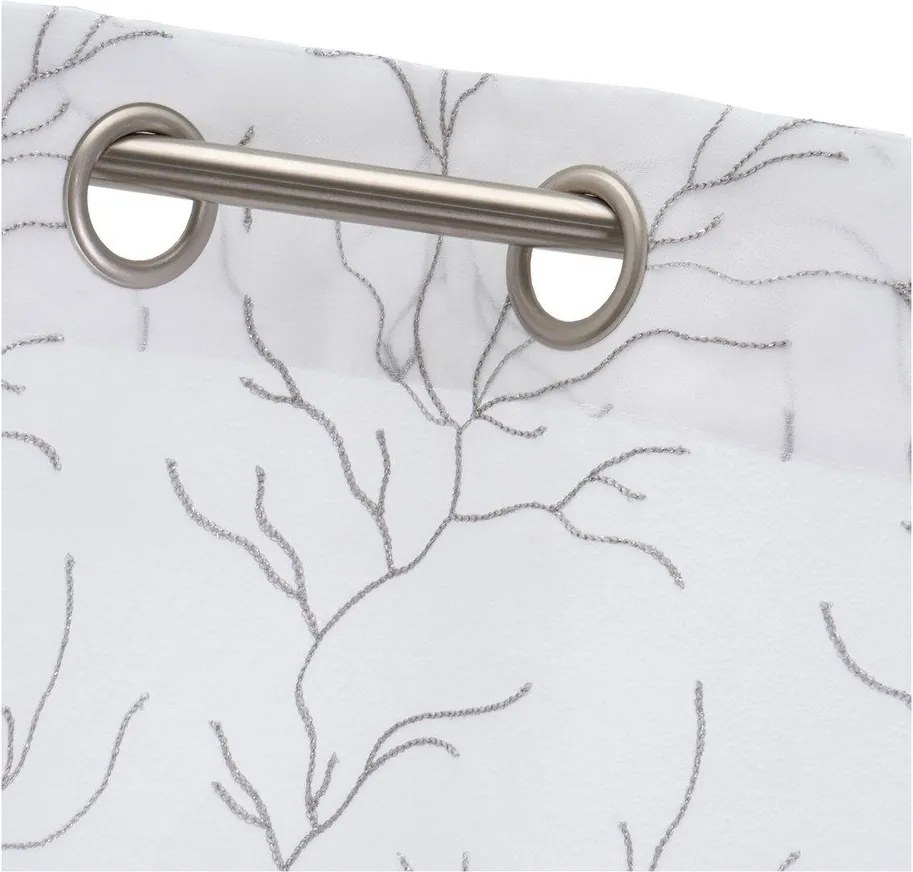 Tenda sottile bianca/grigia 140x260 cm Coral – Casa Selección