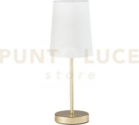 Lampada da tavolo sally oro 1 luce attacco e14 15x15x41,8cm in meta...