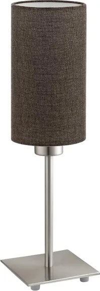 Eglo - Lampada da tavolo LED TUNJA 1xE27/60W/230V 26,5 cm cromo opaco/marrone