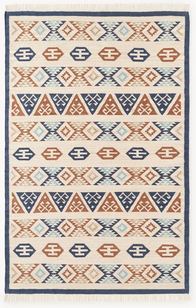 Tappeto kilim in lana tessuto a mano Anisa