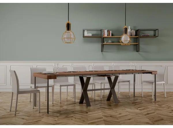 Tavolo consolle allungabile XENIA ART legno massello abete