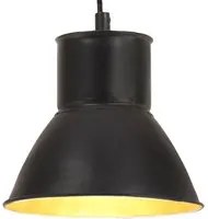 Lampada a Sospensione 25 W Nera Rotonda 17 cm E27 320573