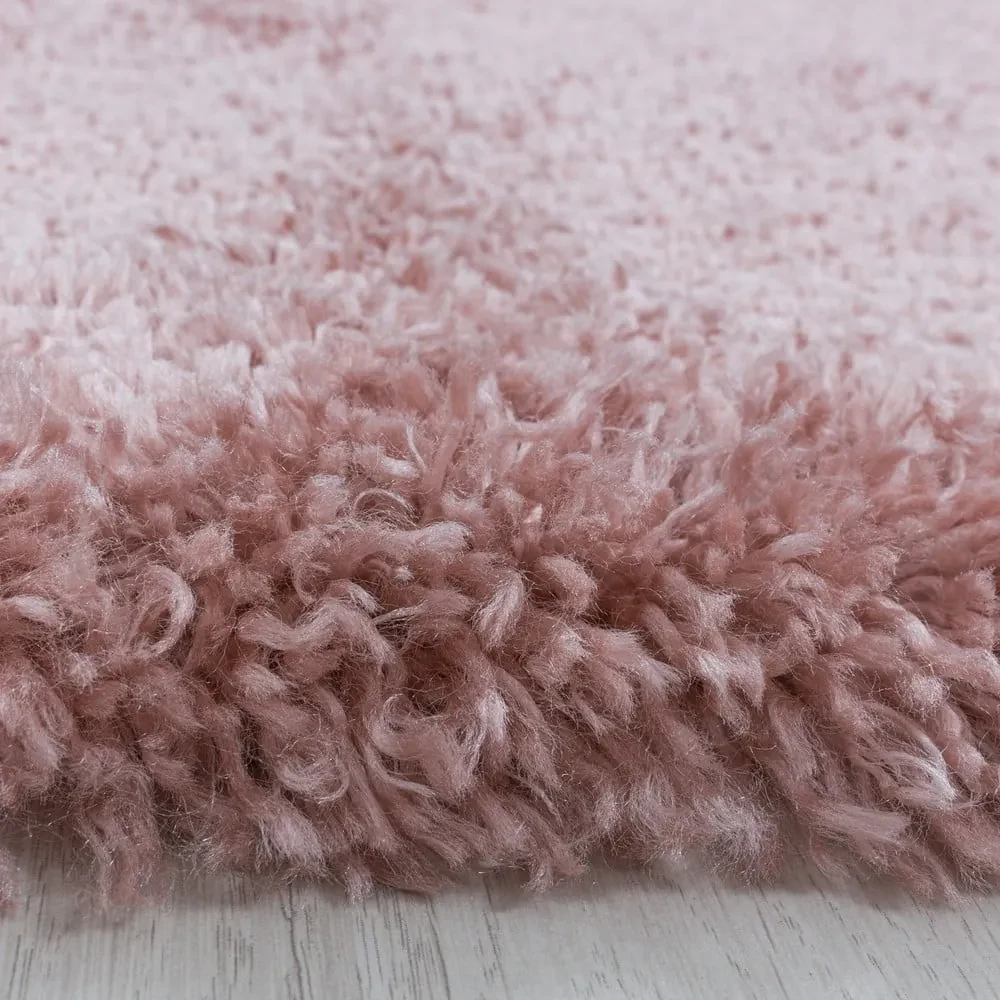 Tappeto rotondo rosa ø 200 cm Fluffy - Ayyildiz Carpets