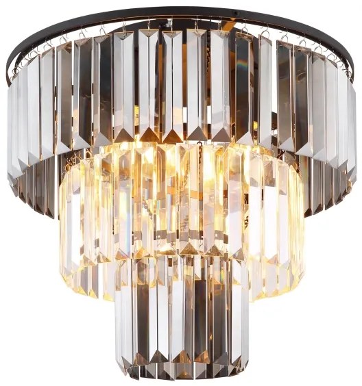 Globo 15695D - Lampadario a plafone NAXIS 3xE27/40W/230V diametro 40 cm nero