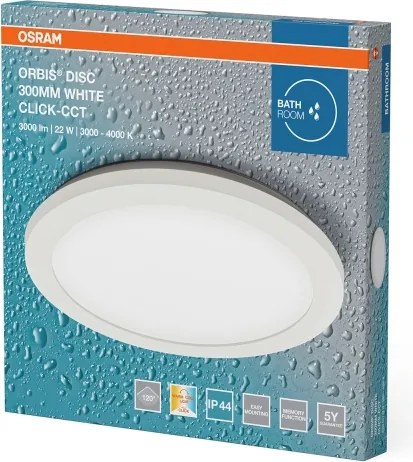 Osram - Plafoniera LED da soffitto per bagno ORBIS DISC LED/22W/230V Ø 30 cm IP44 bianca