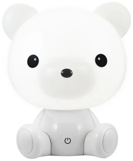 Lampada notturna LED dimmerabile per bambini 2,5W/230V orsacchiotto bianco