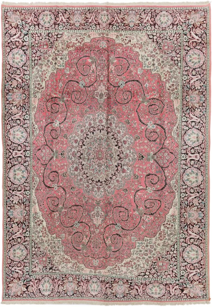Cashmere Silk Tappeto 420 x 300 (Indian) Annodato A Mano