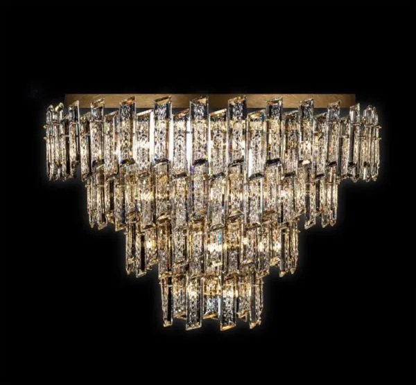 Arcadia flush lampadario a soffitto  4 ripiani 3/6/9/12l luci oro, ...
