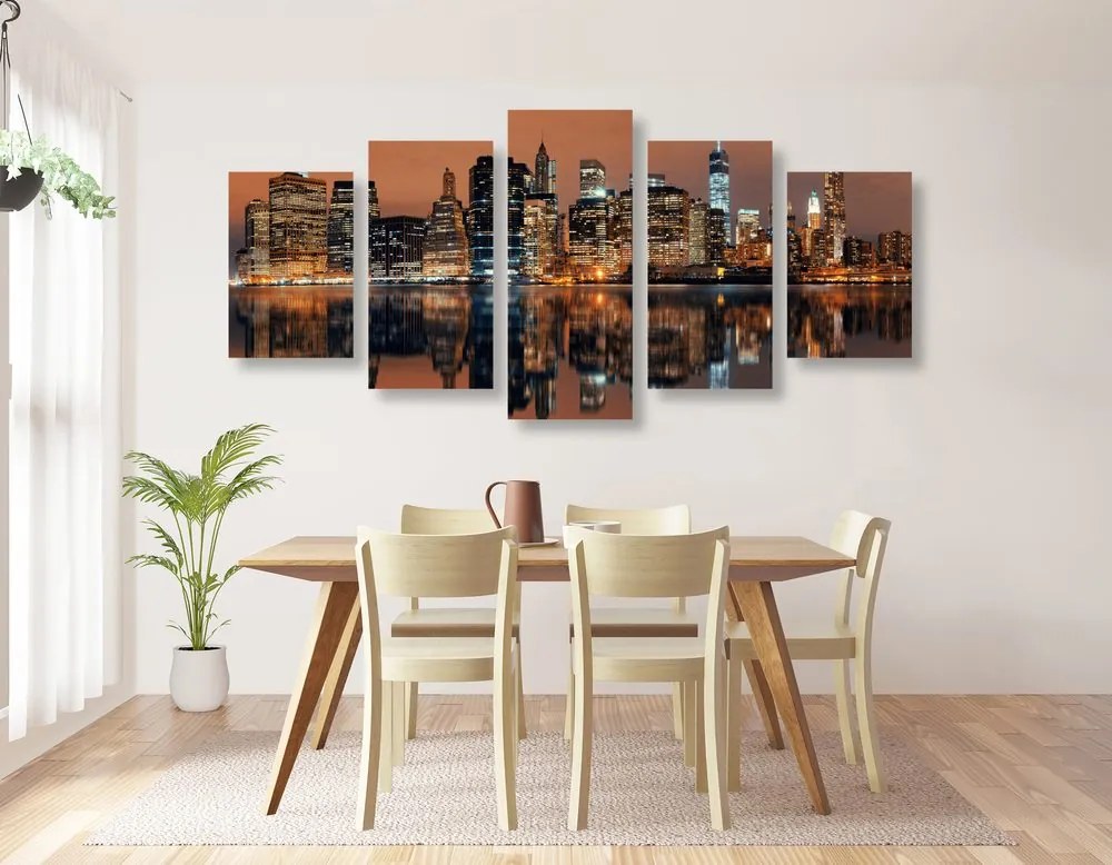 Quadri 5 pezzi – Città di Manhattan