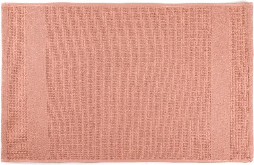 Set di asciugamani goffrati color salmone 2 pz 40x60 cm Betty – Foutastic