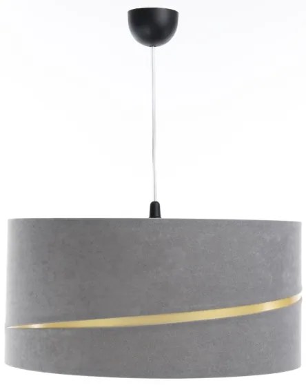 Lampadario a sospensione con filo SWING 1xE27/60W/230V grigio/oro