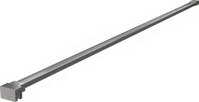 Mexen supporto semplice per schermo doccia 6-8 mm, gun metal - 800-01-95
